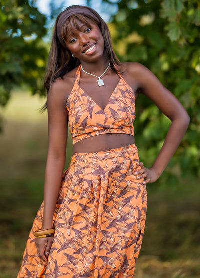 Custom Two-Piece in Printed Tencel