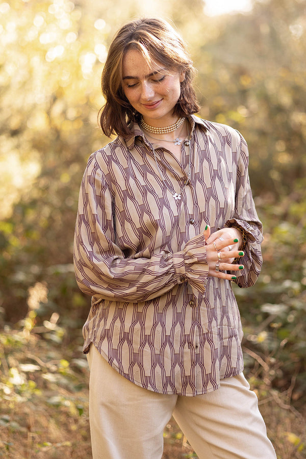 Ashling Shirt in Drapey Viscose Twill