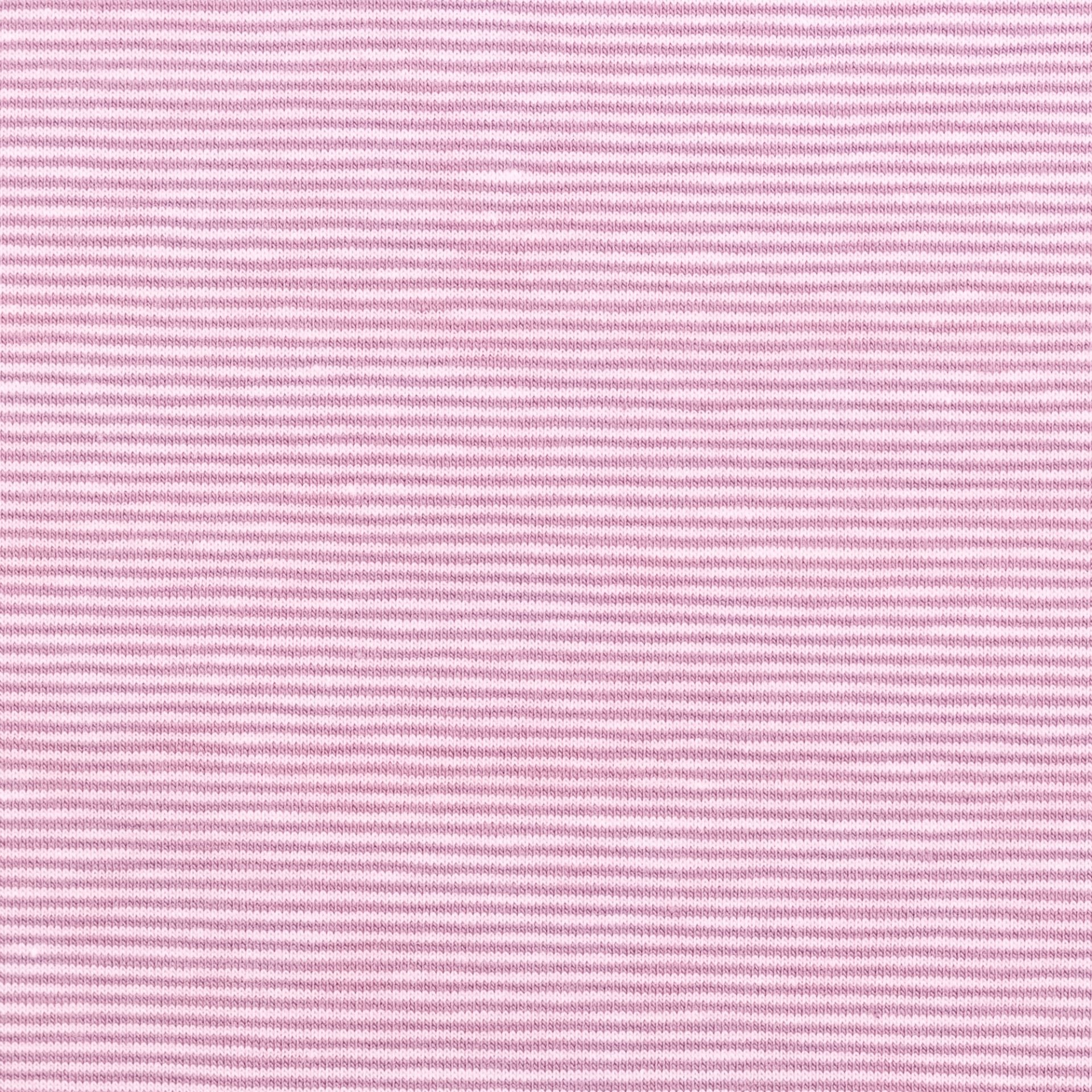 Needle Stripe Cotton Jersey - Cotton Candy