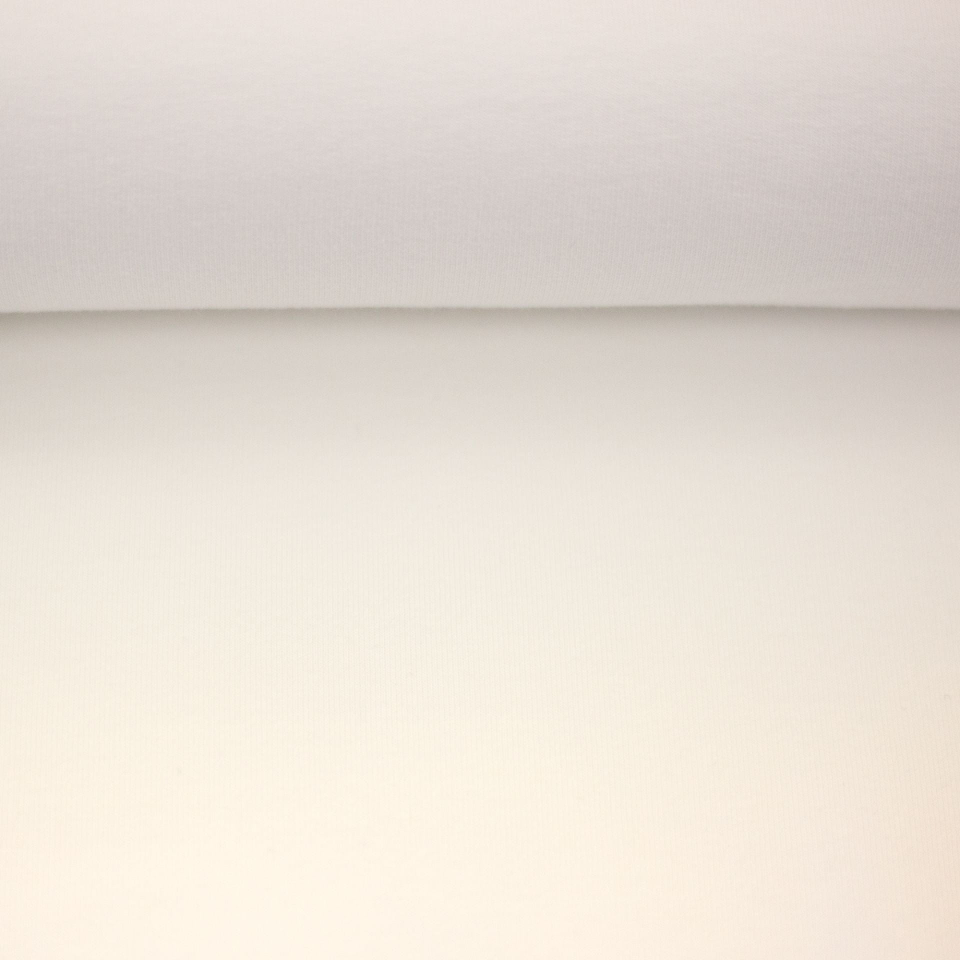 Medium Weight Cotton Loopback Jersey - Off-White