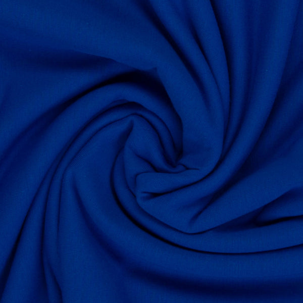 Medium Weight Cotton Loopback Jersey - Royal Blue