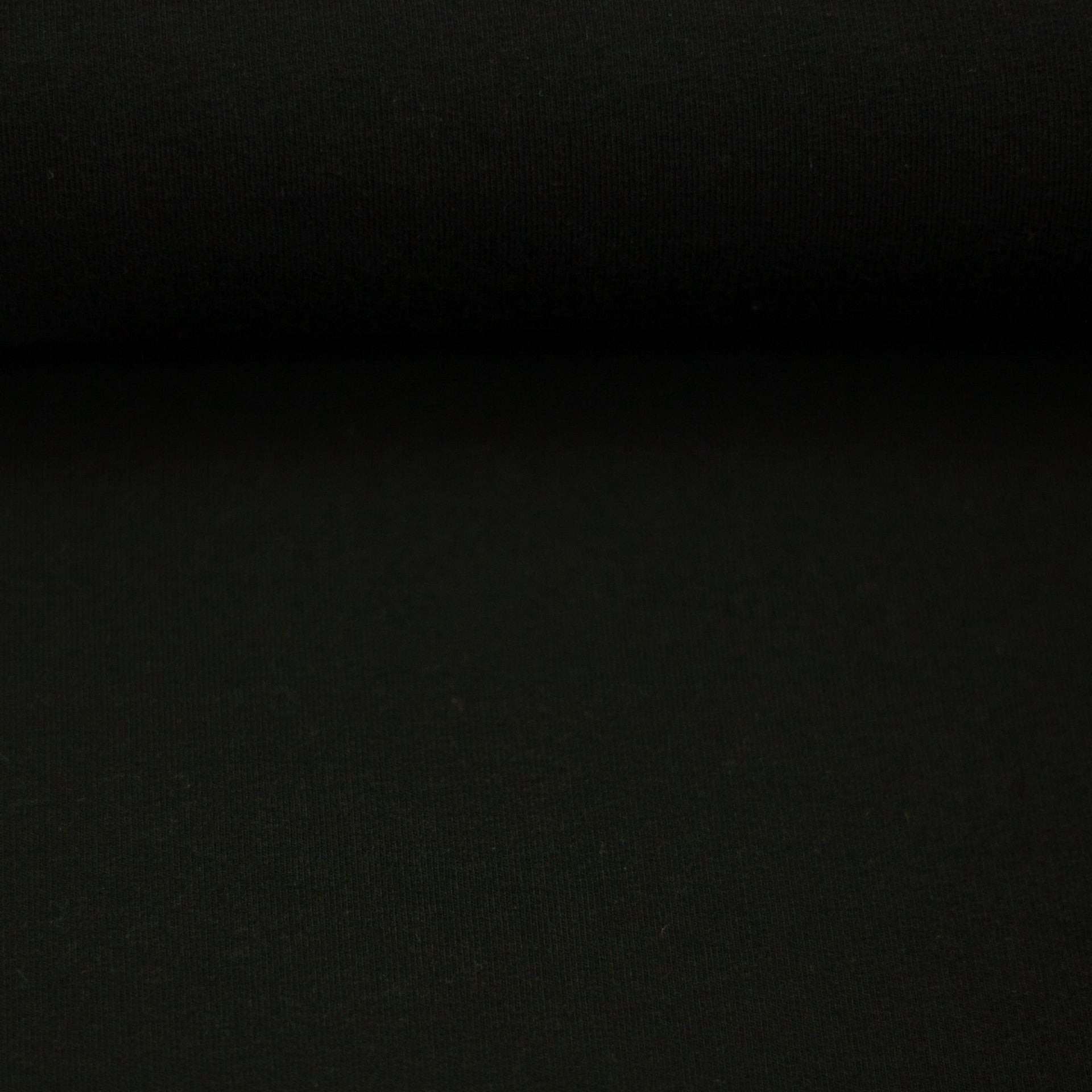 Medium Weight Cotton Loopback Jersey - Black