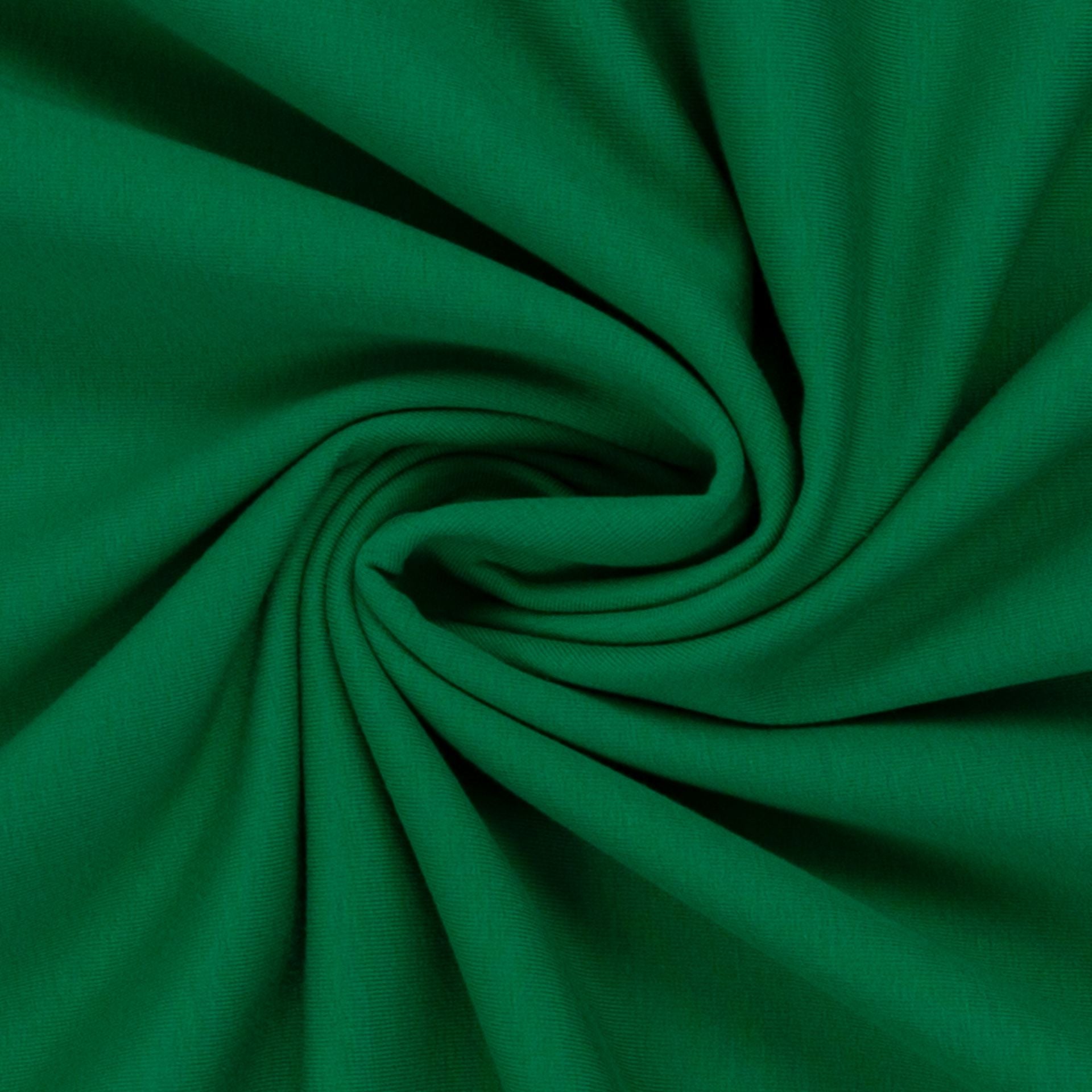 Medium Weight Cotton Loopback Jersey - Grass Green