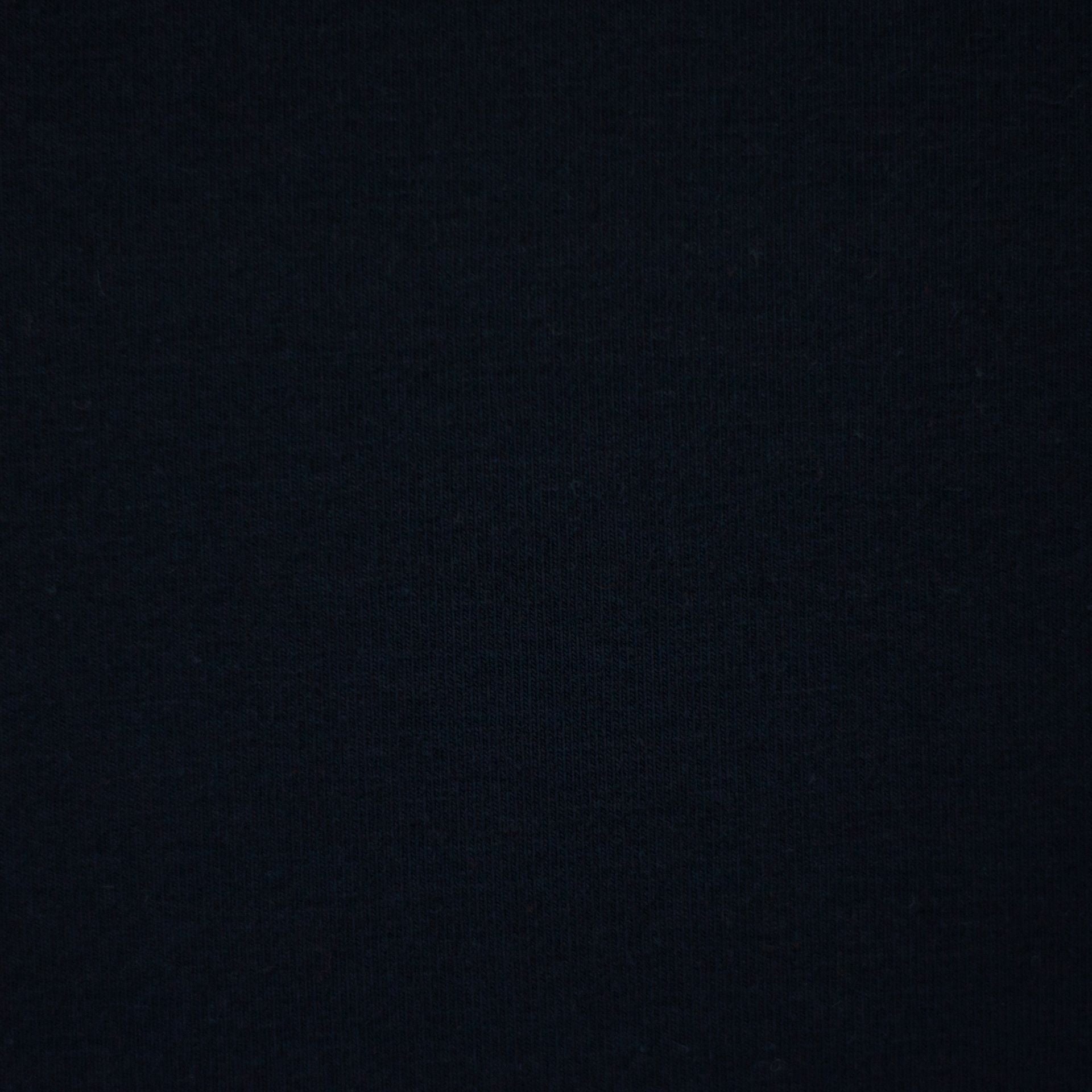 Medium Weight Cotton Loopback Jersey - Navy