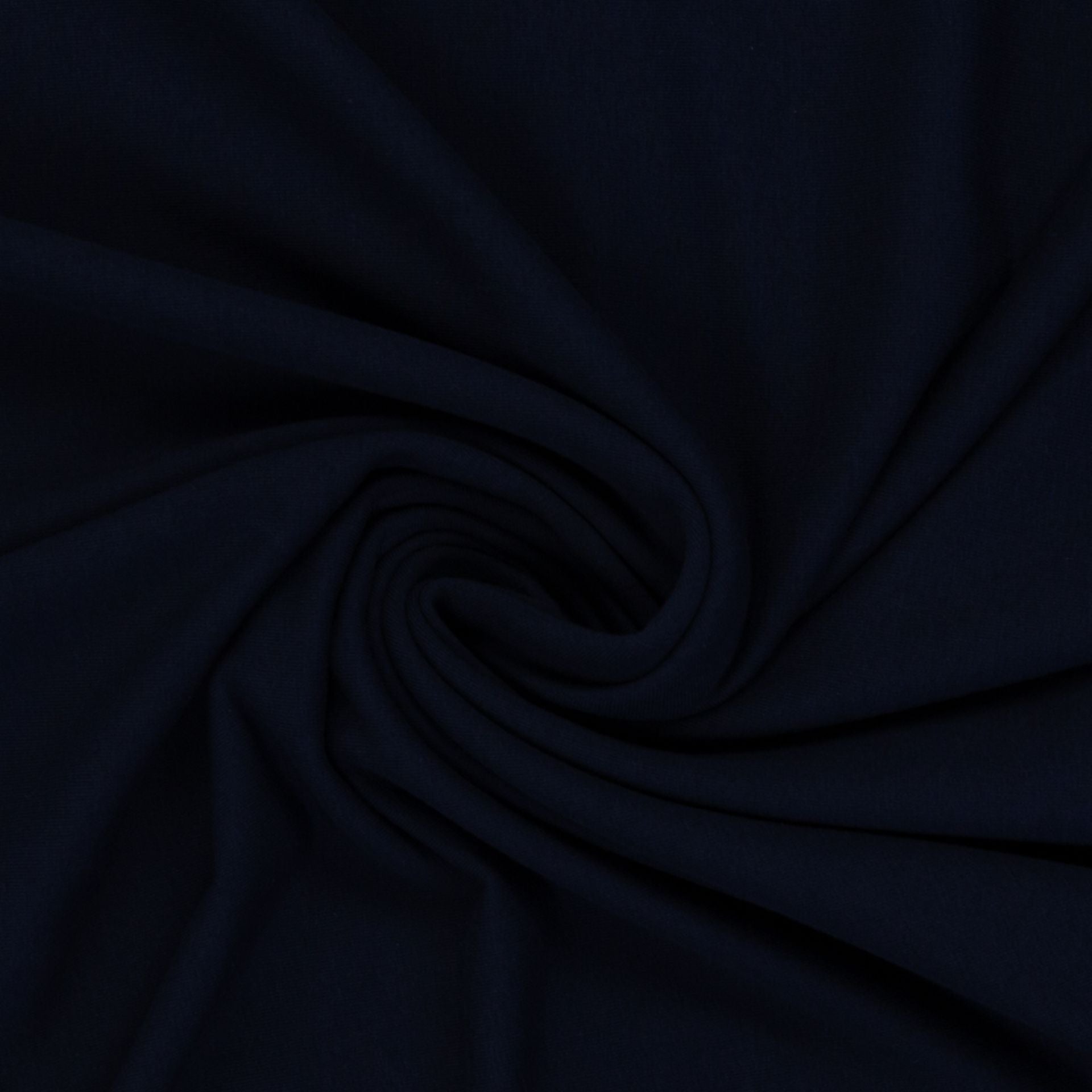 Medium Weight Cotton Loopback Jersey - Navy