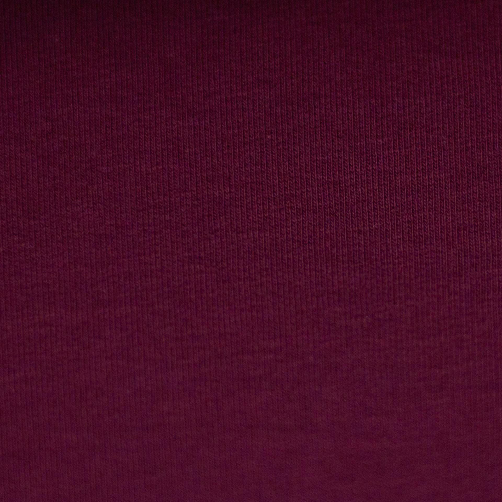Medium Weight Cotton Loopback Jersey - Plum