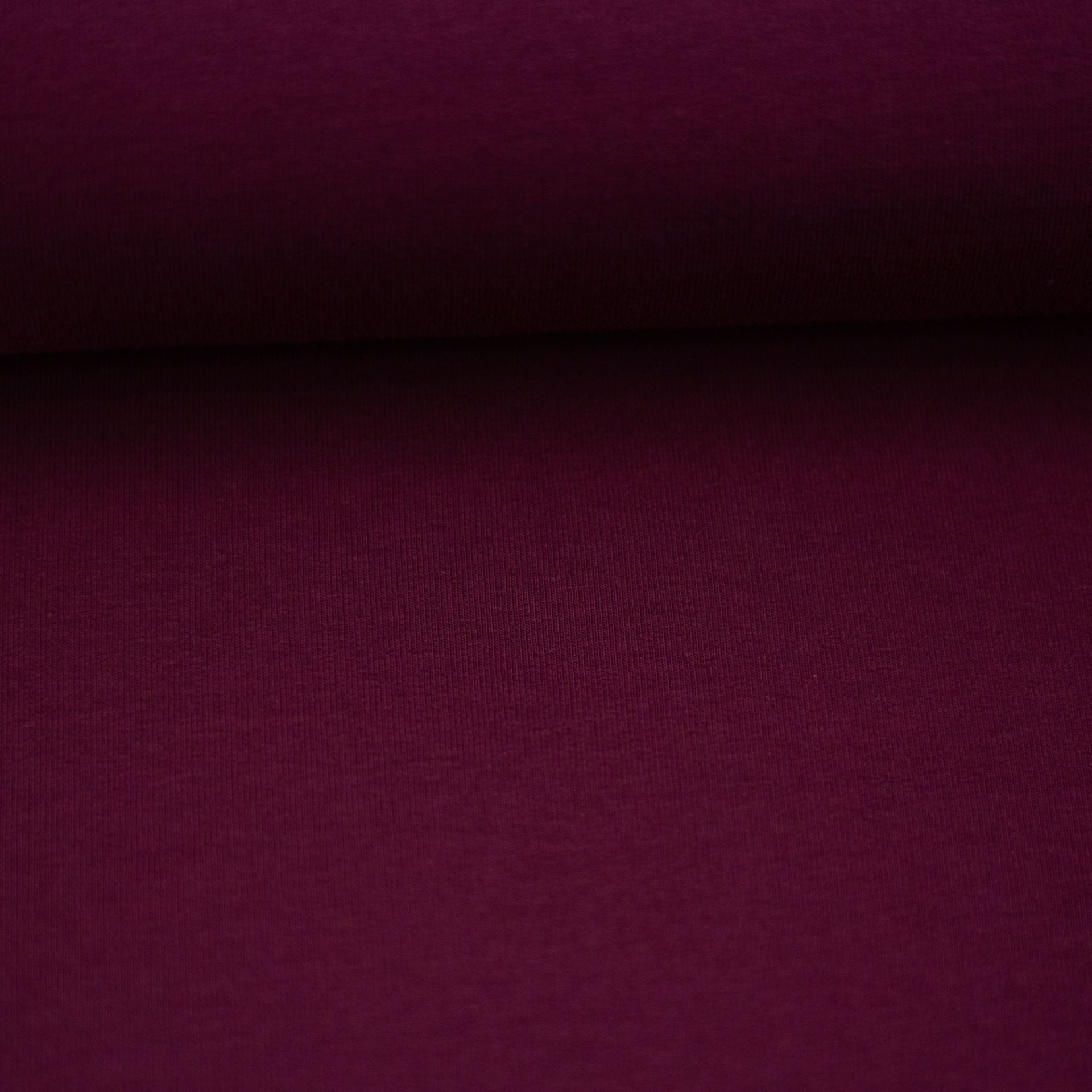 Medium Weight Cotton Loopback Jersey - Plum