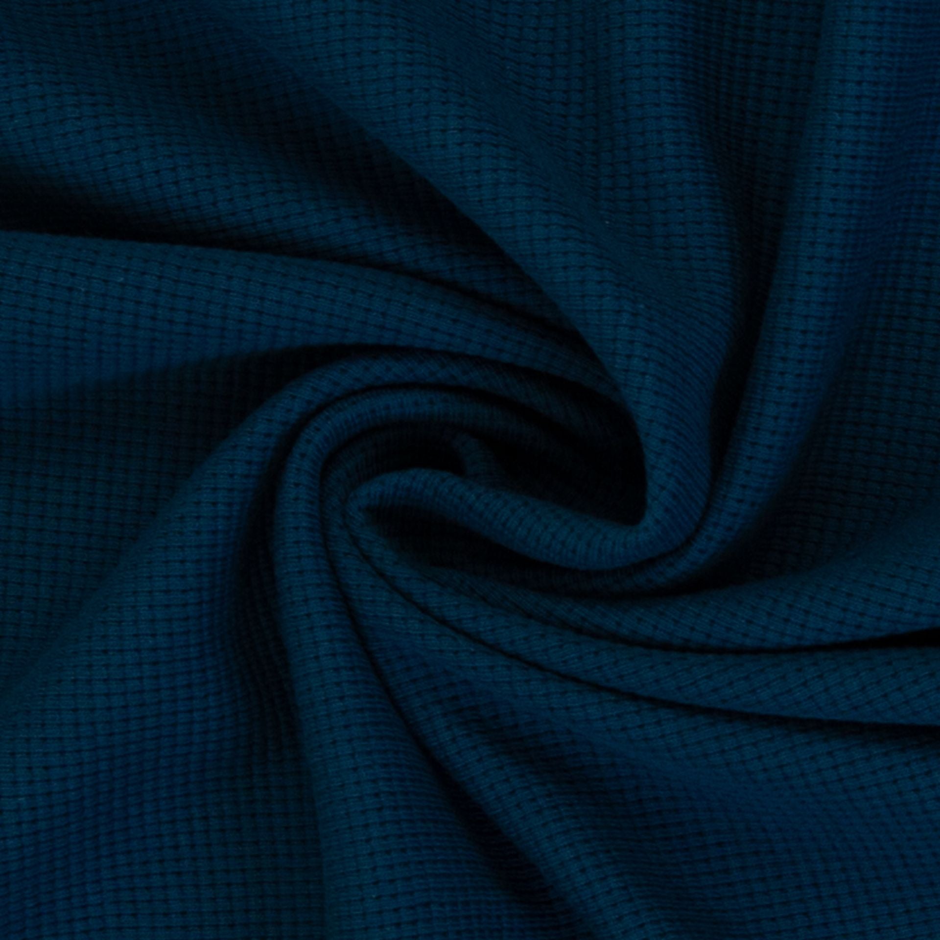 Waffle Jersey - Peacock