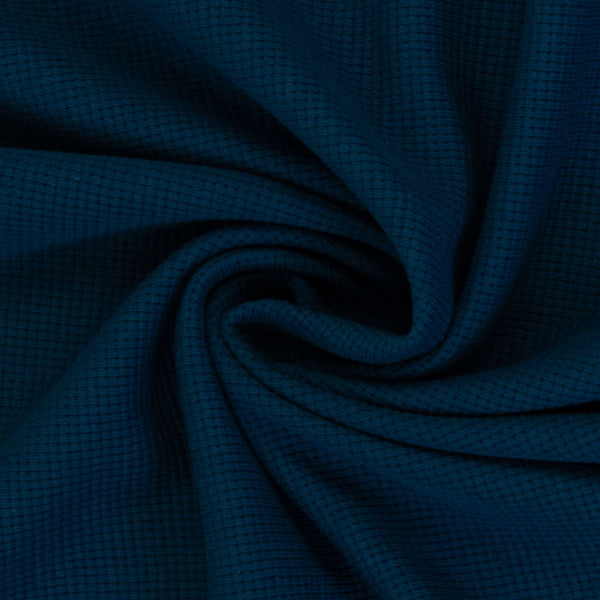 Waffle Jersey - Peacock