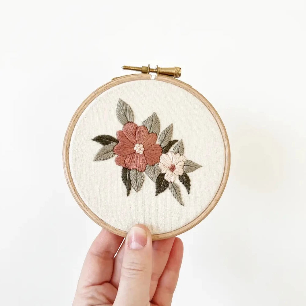 Mindful Mantra Embroidery Kit - Whimsical Florals