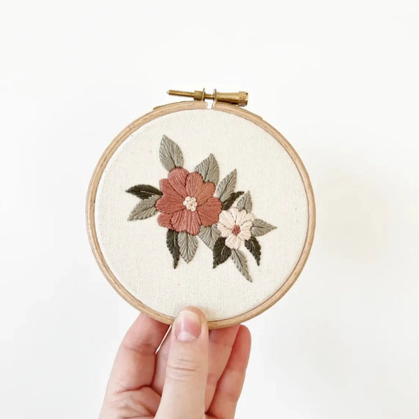 Mindful Mantra Embroidery Kit - Whimsical Florals