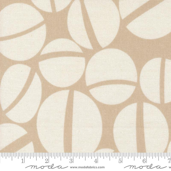 Printed Cotton Poplin - Zen Chic - Urban Whisper - Sway Geometric Dots - Stone