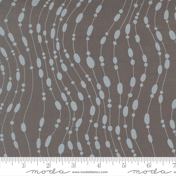 Printed Cotton Poplin - Zen Chic Mira - Whisper - Graphite