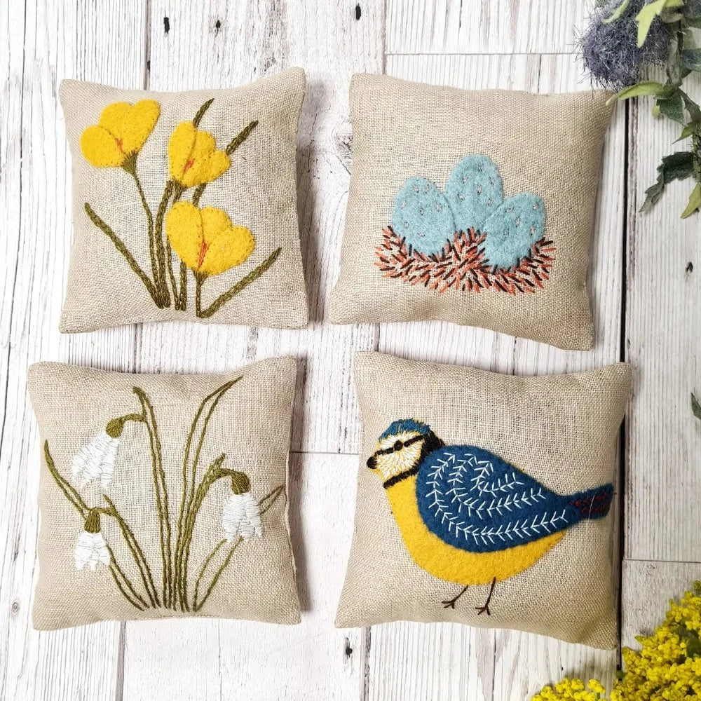 Corinne Lapierre Linen Lavender Bags Kit - Spring Garden