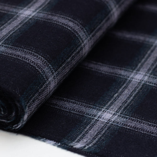 Wool - No. 75 - Deep Indigo / Lilac Check