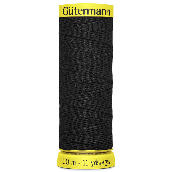 Gutermann Shirring Elastic -  10m Black