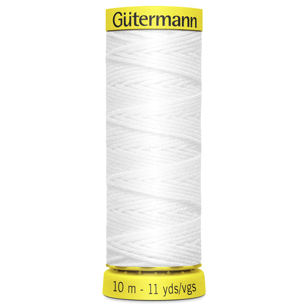 Gutermann Shirring Elastic -  10m White