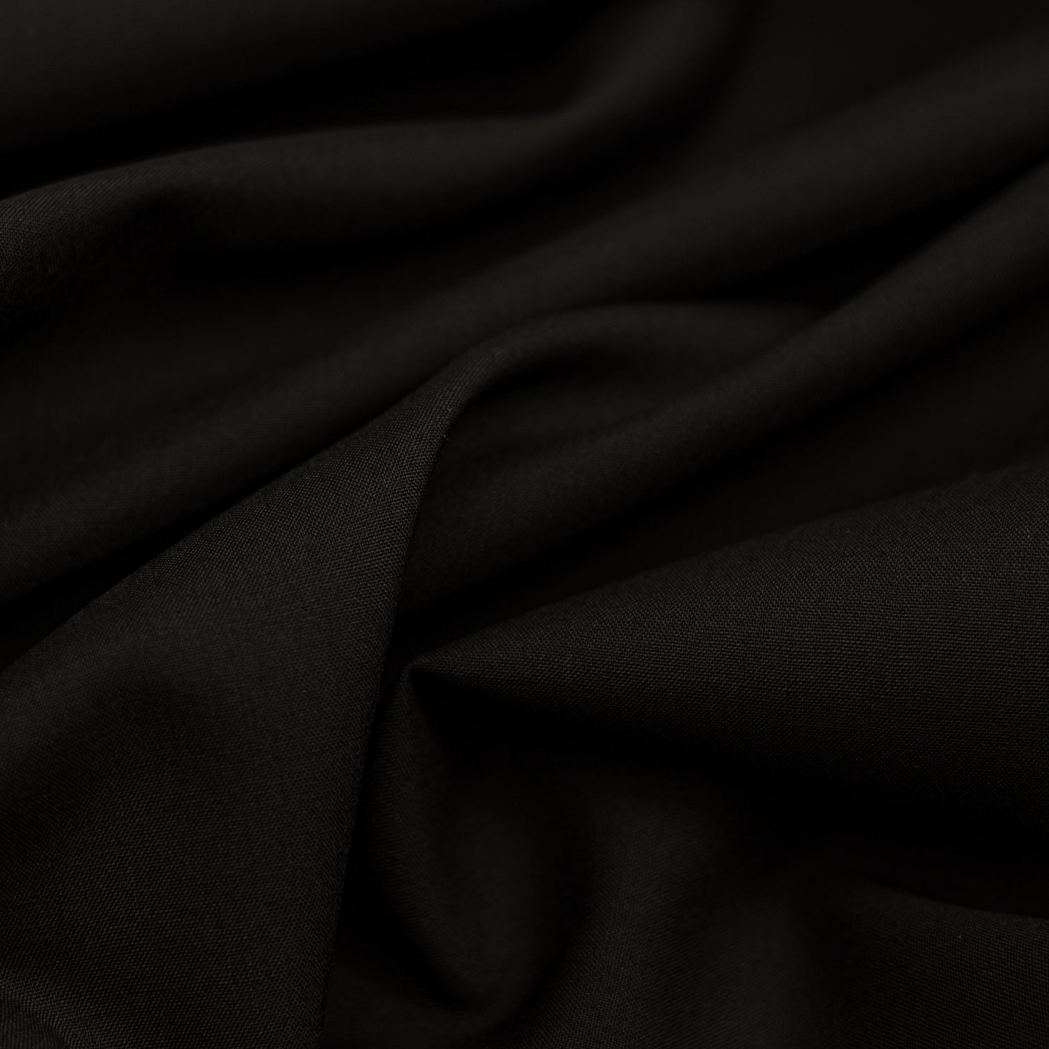 Fine Wool Suiting - Black