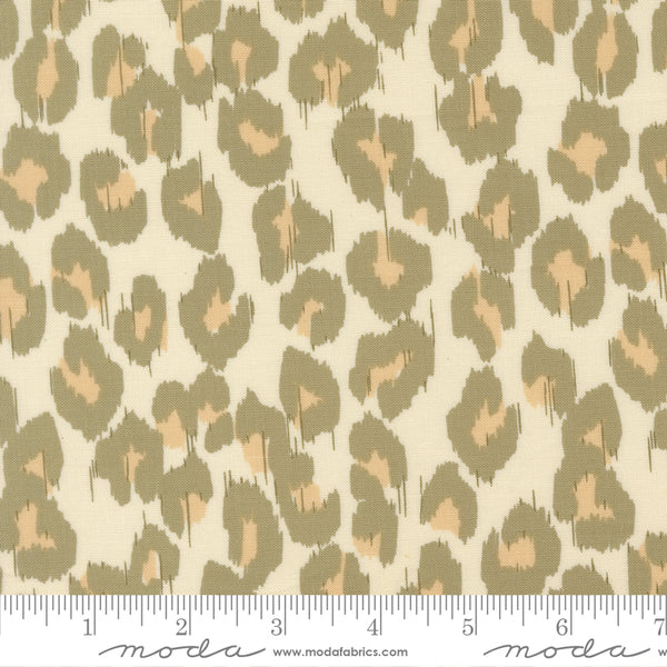 Printed Cotton Poplin - Jessica Rose - Sunlit Ruins - Cream Ikat