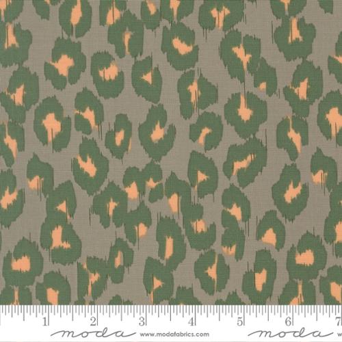 Printed Cotton Poplin - Jessica Rose - Sunlit Ruins - Silver Ikat
