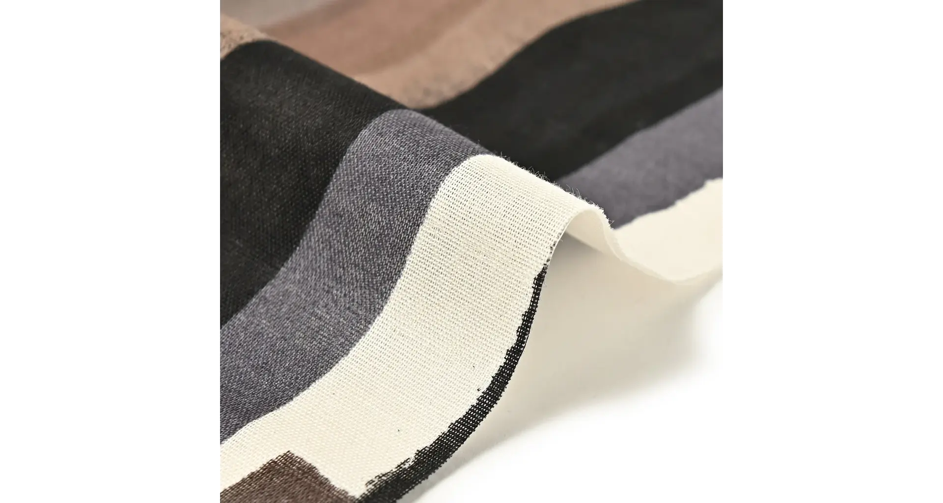 Japanese printed cotton double gauze - Brown