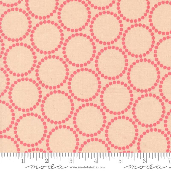 Printed Cotton Poplin - Love Letter for Moda - Pink Strawberries
