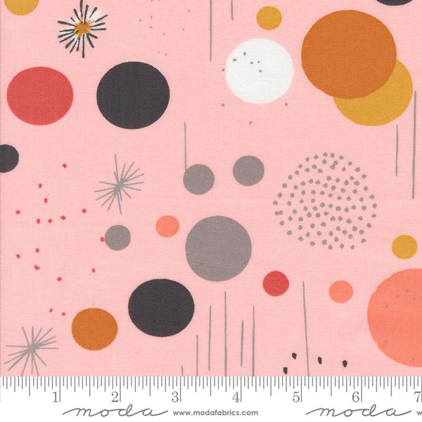 Printed Cotton Poplin - Zen Chic - Simply Cozy - Playful Modern Dots - Pale Pink