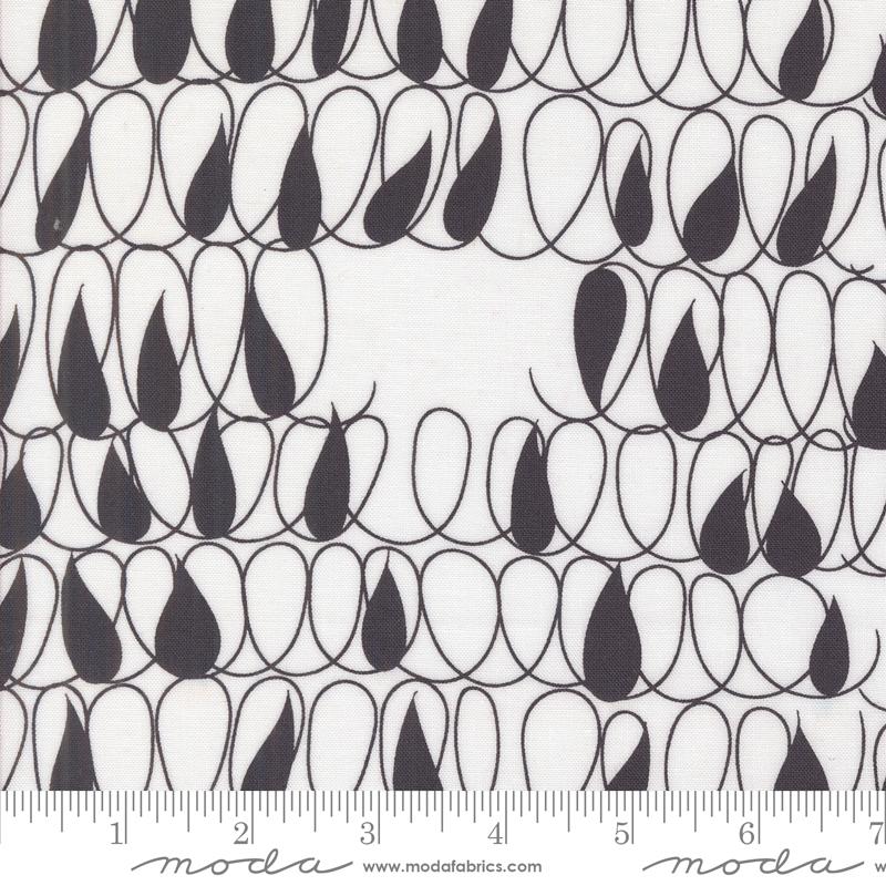 Printed Cotton Poplin - Zen Chic - Simply Cozy - Drops Blenders - White