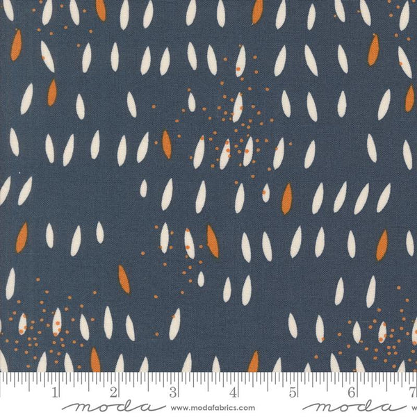 Printed Cotton Poplin - Zen Chic - Simply Cozy - Pips Dots - Navy