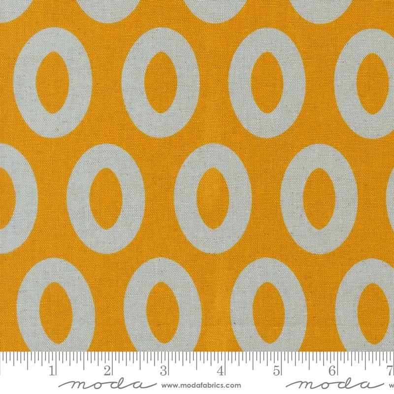 Printed Cotton Poplin - Zen Chic - Urban Whisper - Loop Geometric Dots - Sunset
