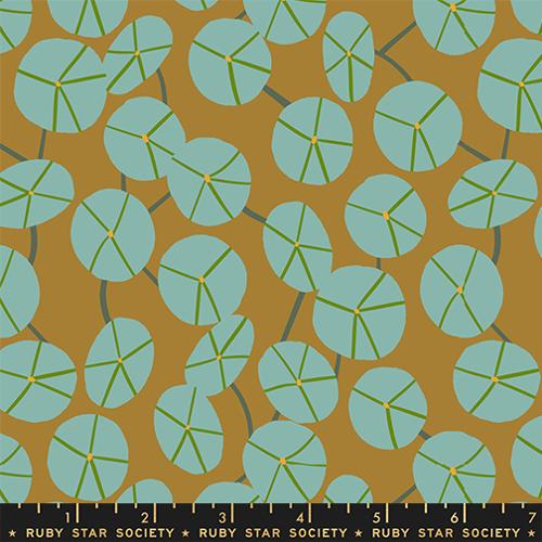Printed Cotton Poplin - Ruby Star - Calathea - Pads, Suede