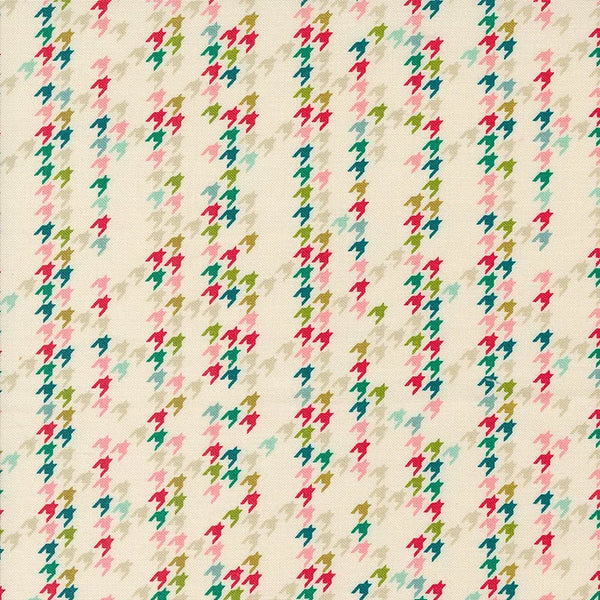 Printed Cotton Poplin - Cozy Wonderland - Houndstooth