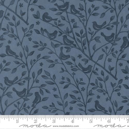 Printed Cotton Poplin - Family Tree - Branches - Dusk
