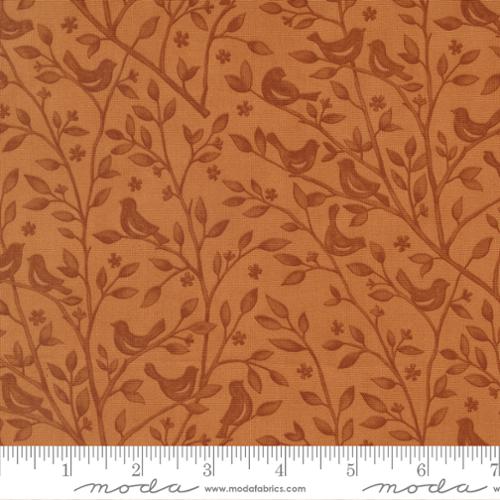 Printed Cotton Poplin - Family Tree - Branches - Ginger