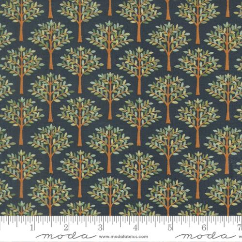 Printed Cotton Poplin - Family Tree - Avenue - Night Sky