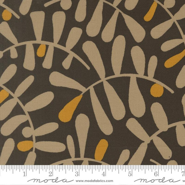 Printed Cotton Poplin - Zen Chic Mira - Calm - Onyx