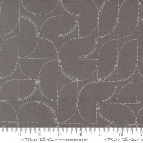 Printed Cotton Poplin - Zen Chic Mira - Echo - Graphite