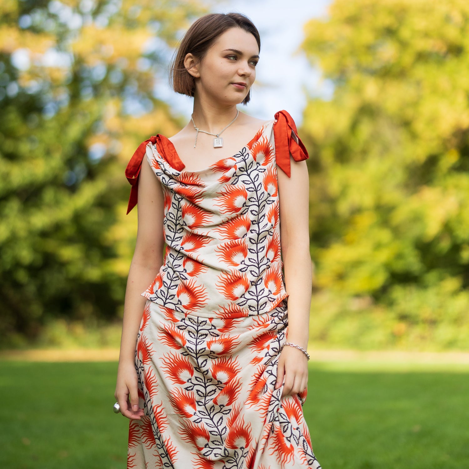 High Noon Printed Tencel - Ingrid - Summer