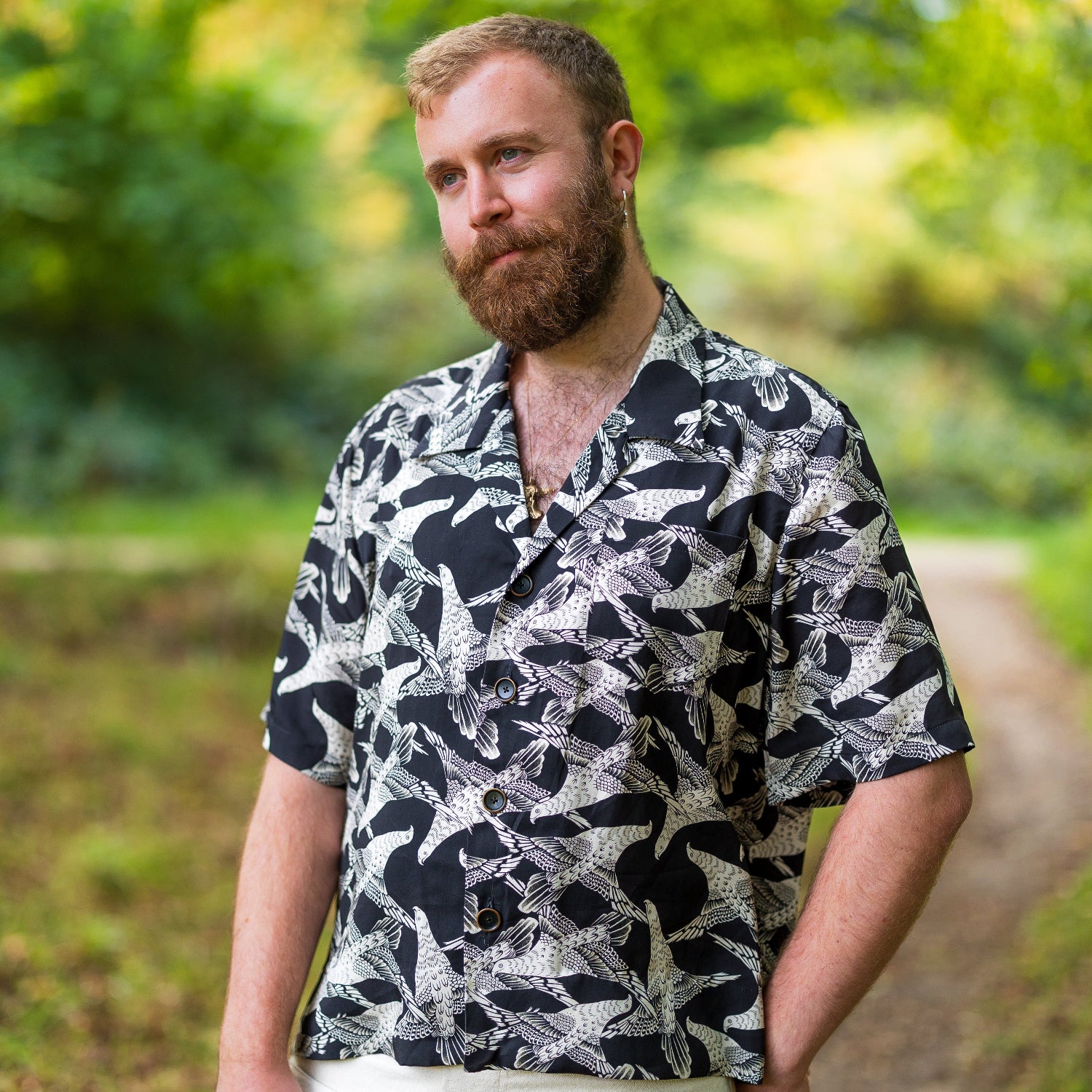 High Noon Printed Tencel - Hawks - Porcupine