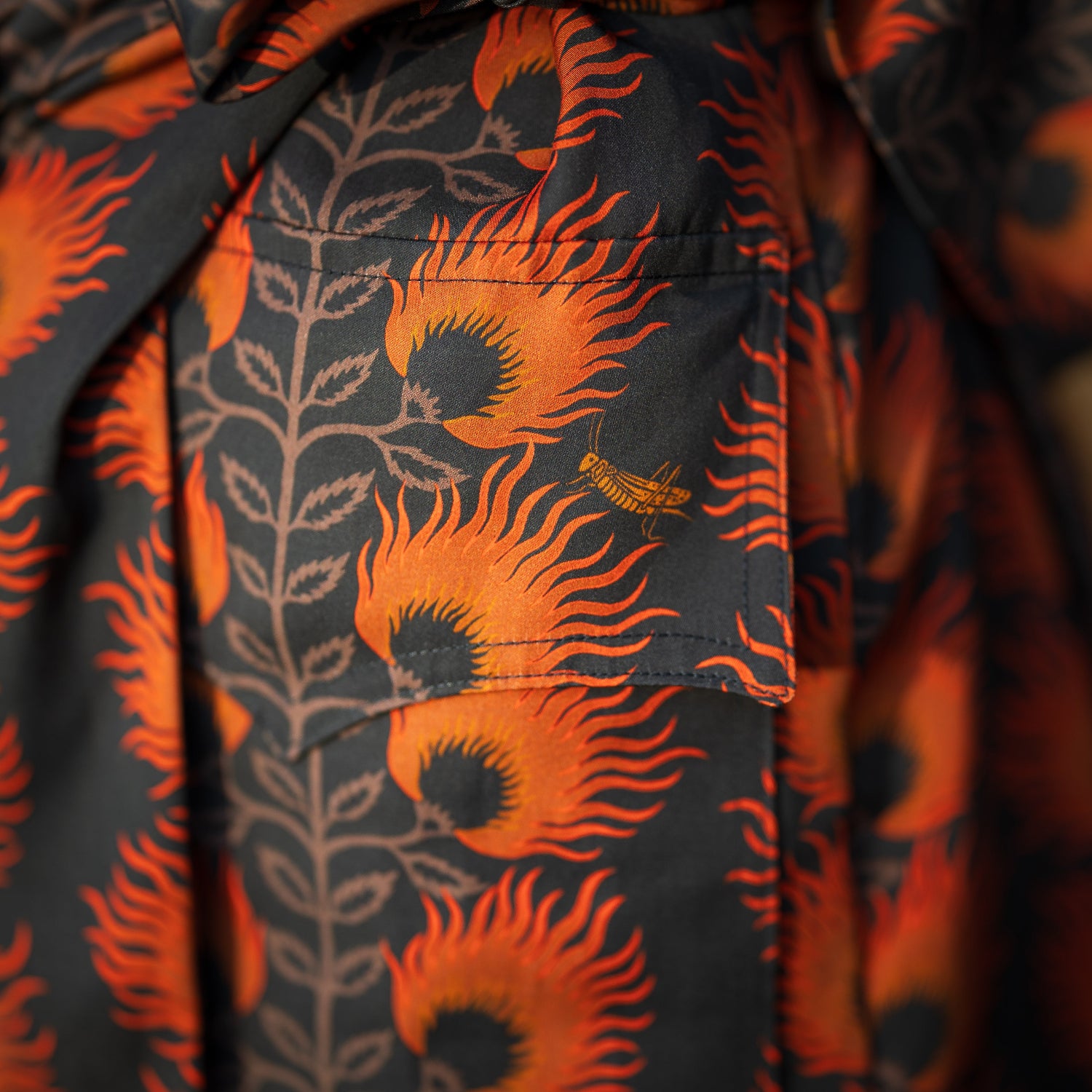 High Noon Printed Tencel - Ingrid - Wildfire