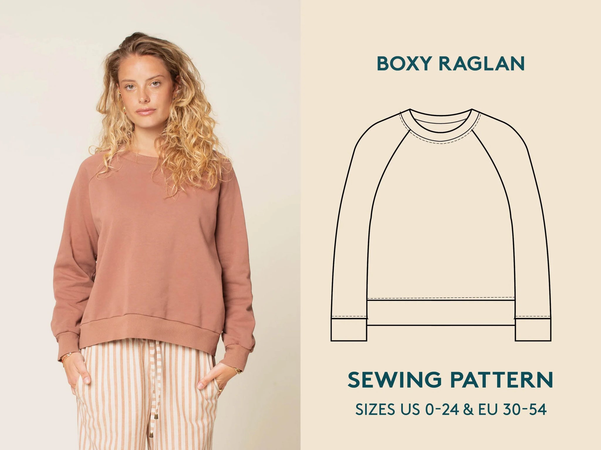 Wardrobe by Me  - Boxy Raglan Sweatshirt