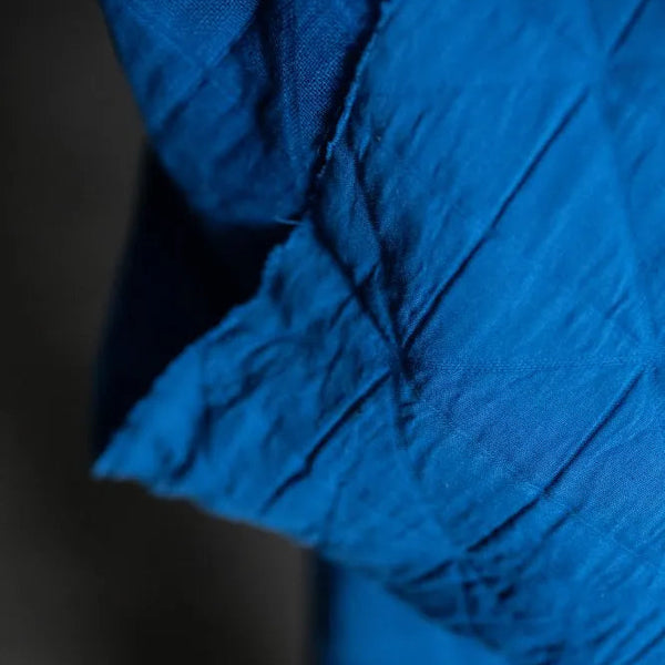 Merchant & Mills - Quilted Jacquard Cotton - Blue Pop