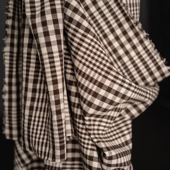 Merchant & Mills - Organic Cotton / Linen Check - Log Cabin