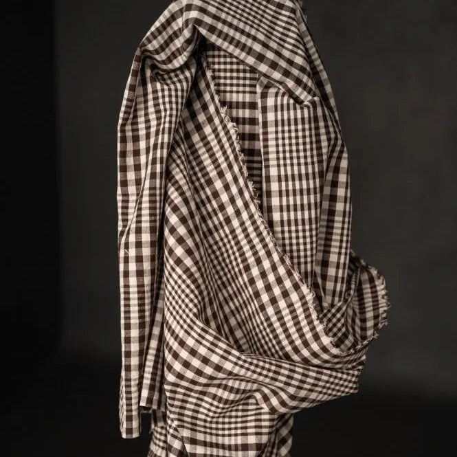 Merchant & Mills - Organic Cotton / Linen Check - Log Cabin
