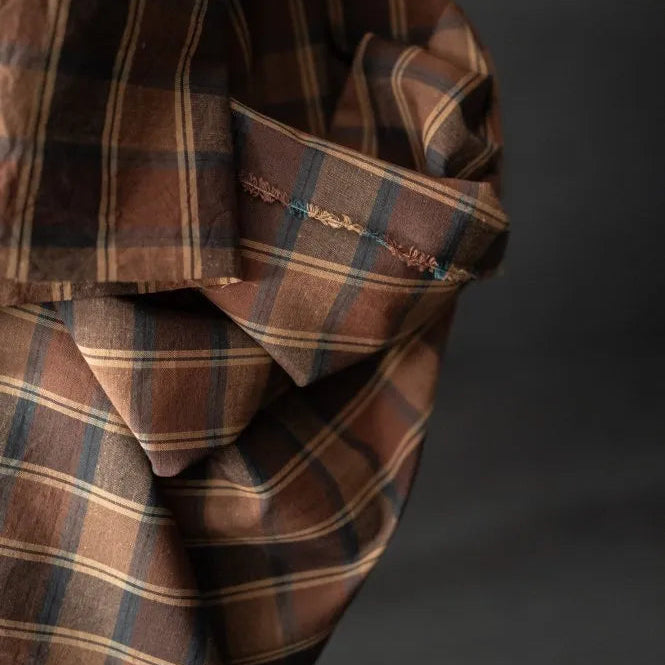 Merchant & Mills - Organic Cotton / Linen Check - Mallion