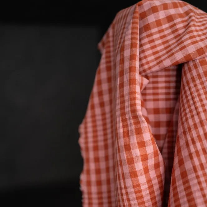 Merchant & Mills - Organic Cotton / Linen Check - Sorbet Melt
