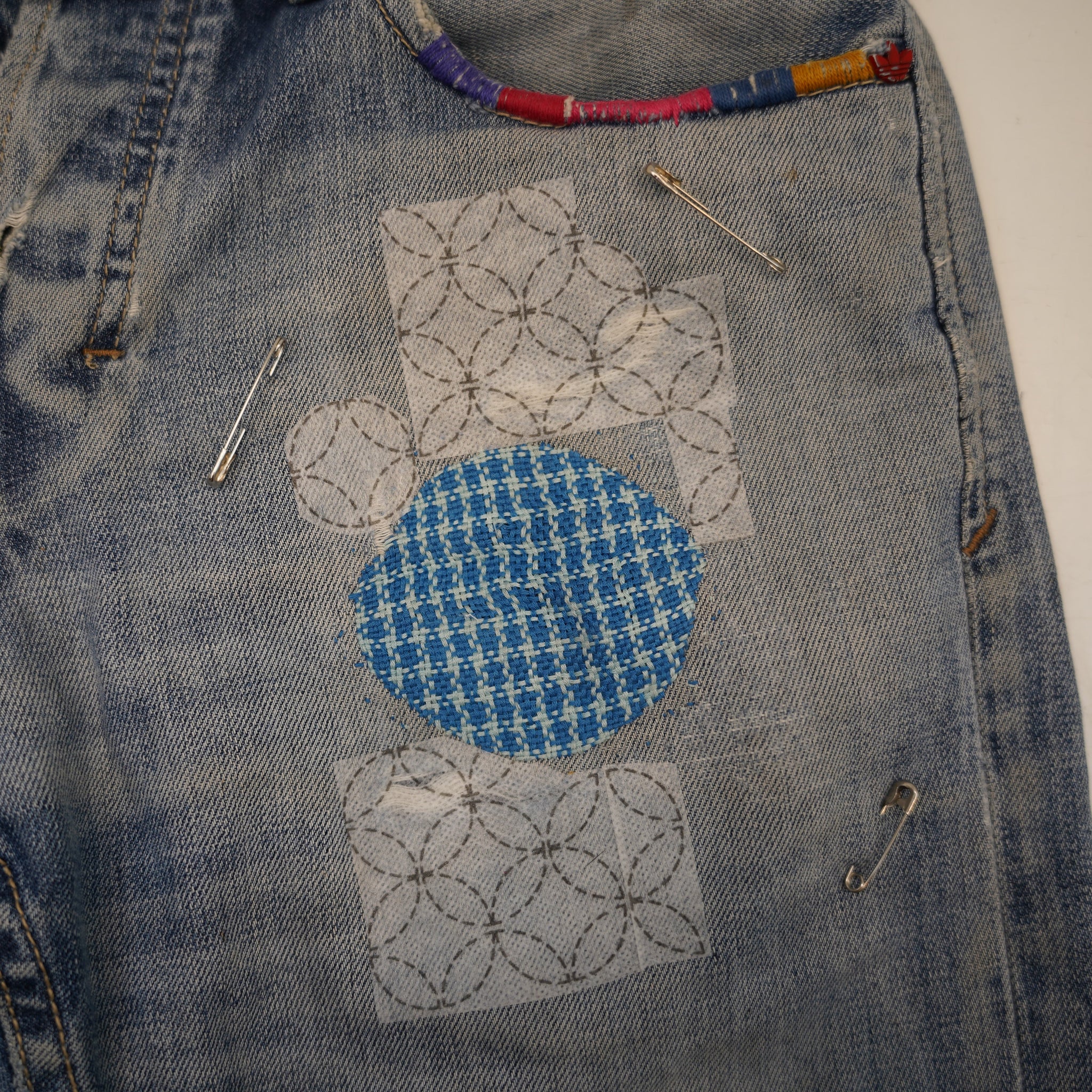 Sashiko Inspired Visible Mending for Denim with Sewing Smith