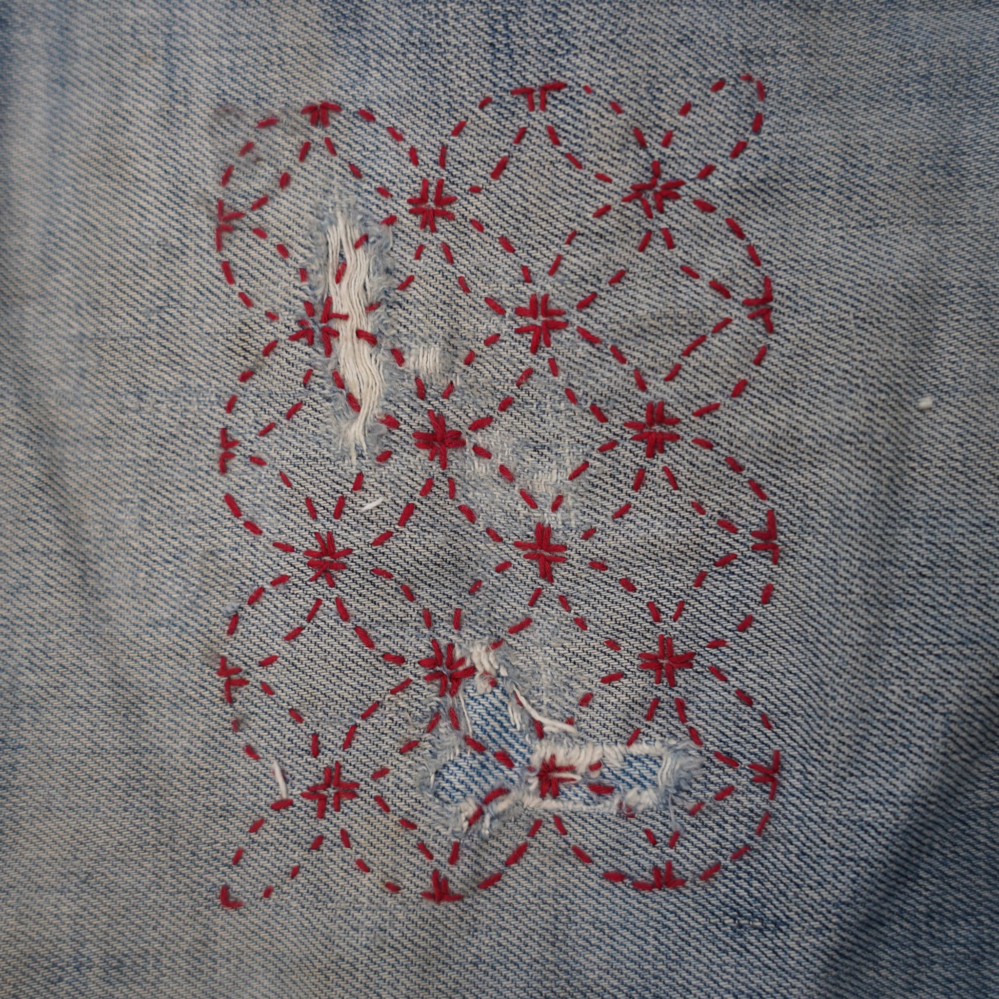 Sashiko Inspired Visible Mending for Denim with Sewing Smith