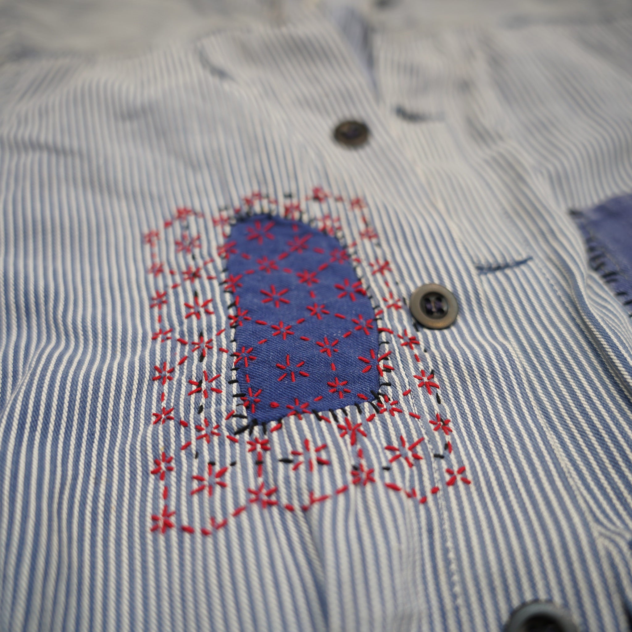 Sashiko Inspired Visible Mending for Denim with Sewing Smith