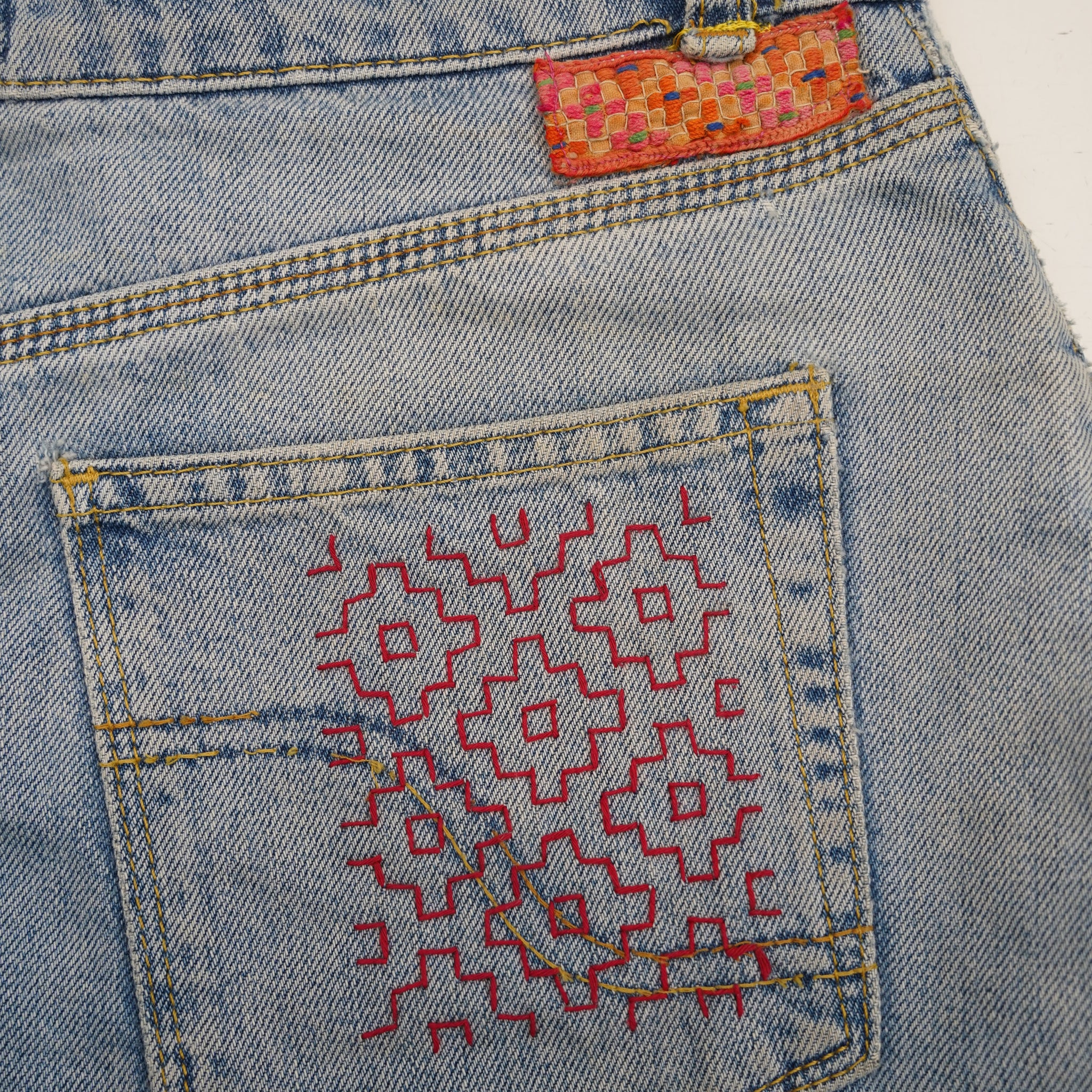 Sashiko Inspired Visible Mending for Denim with Sewing Smith